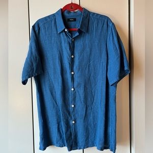 Theory Mens button up T-shirt